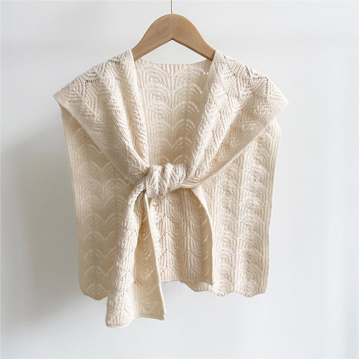 Knotted Knitted Wool Scarf Autumn Women