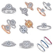 925 Sterling Silver Ring For Women Combination Sets