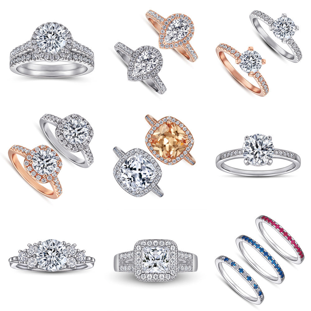 925 Sterling Silver Ring For Women Combination Sets