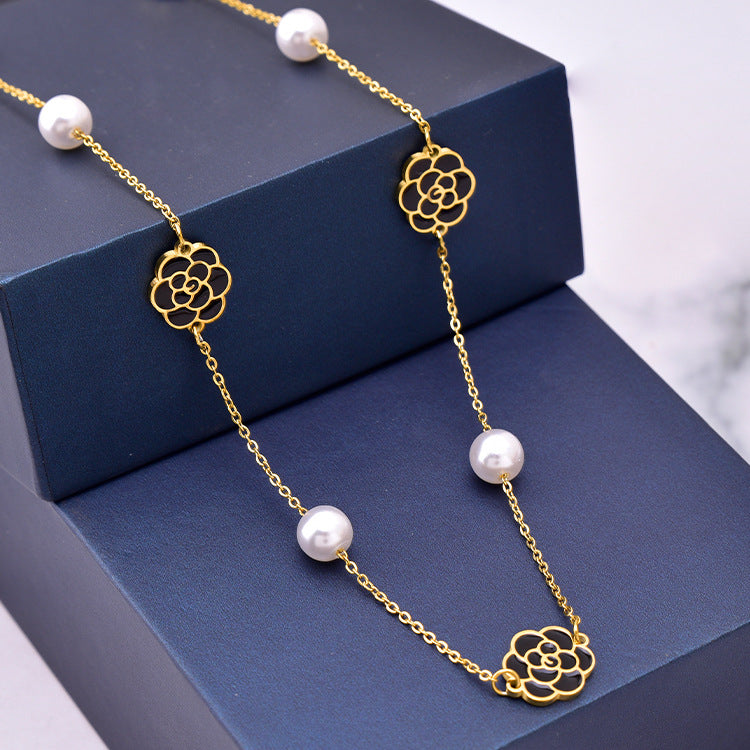 Women's Fashion Pearl Flower Necklace