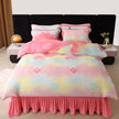 New Milk Fiber Printed Four-piece Bedding Set