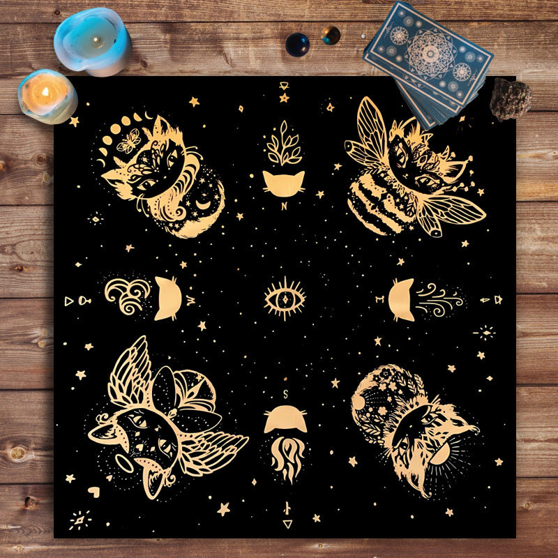 Tarot Board Game Flower Butterfly Decorative Cloth