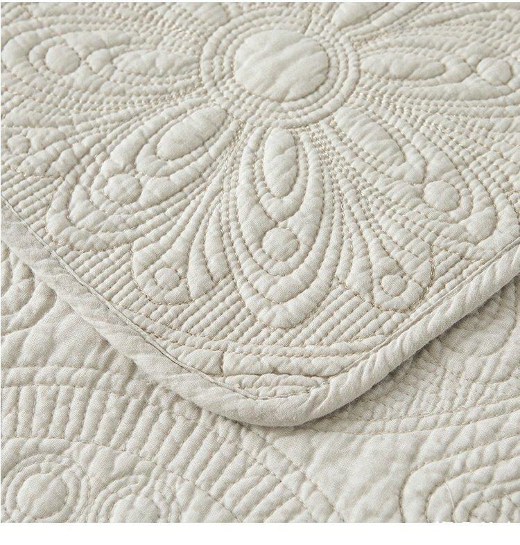 Double-sided Embroidered Bedding Set Of Three Pieces