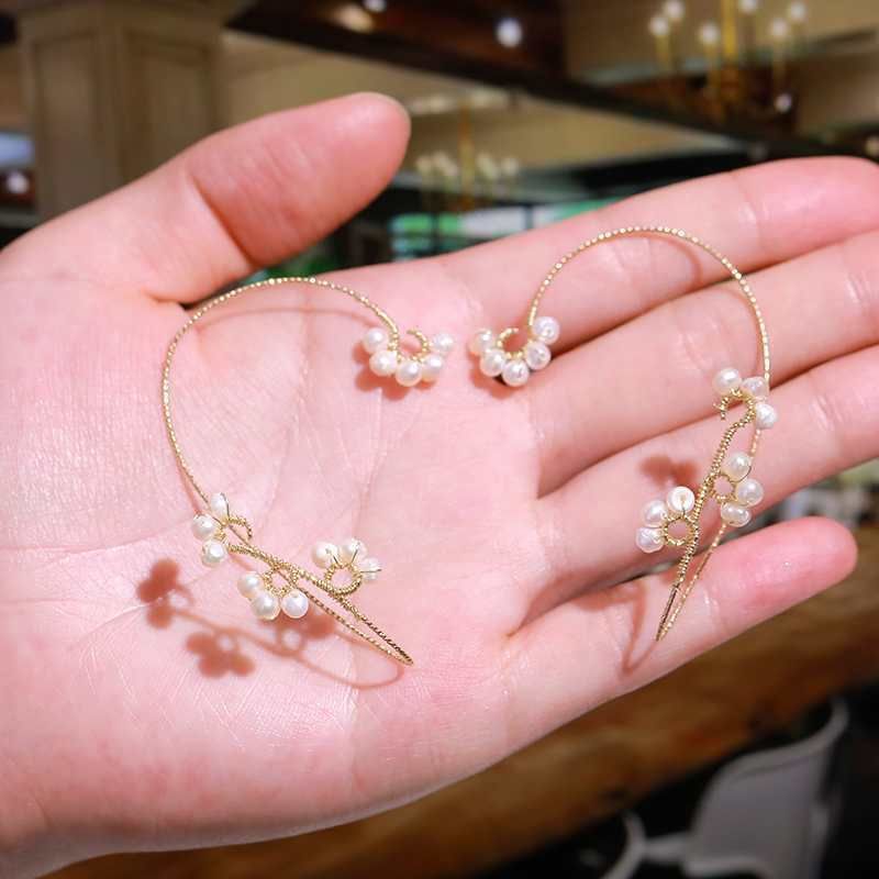 Exquisite Imitation Pearl Flower Winding Non-pierced Ear Bone Clip