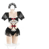 Polka Dot Mesh Underwear Uniform Suit Women