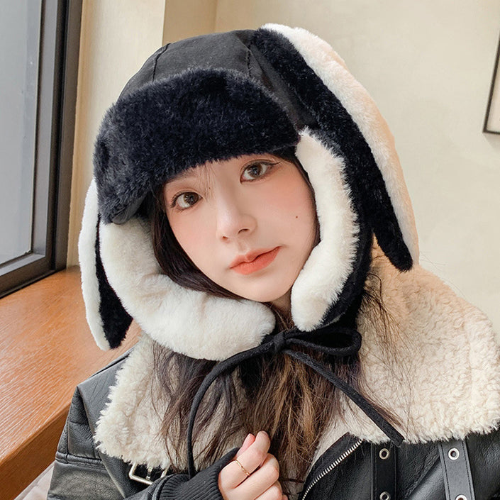 Women's Cute Riding Cat Ear Leifeng Hat