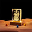 Crystal Cube Buddha Statue Cross Three-dimensional Ornaments
