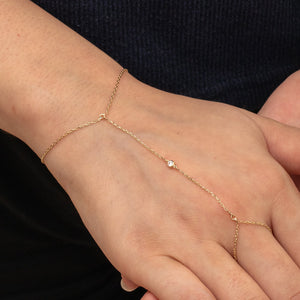 Small Rice-shaped Beads Rice Beads Zircon Pearl Ring Chain Love Finger Chain Ornament