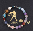 Twelve Constellation Constellation Bracelet Natural Stone Cut Color