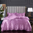 Pure Color Washed Ice Silk Quilt Cover Bedding