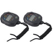 2 PCS Multifunctional Handheld Digital LCD Stopwatch Timer for Sports/Running/Racing/Swimming