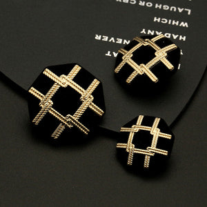 Design Cashmere Zinc Alloy Coat Buttons