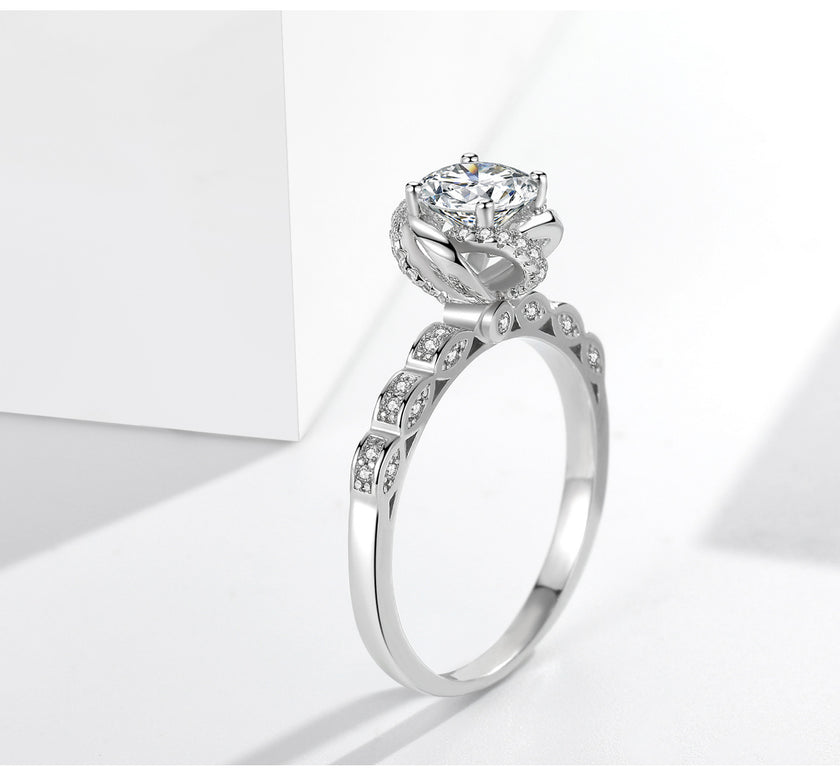 Bud 1 Karat Rhinestone Ring Women