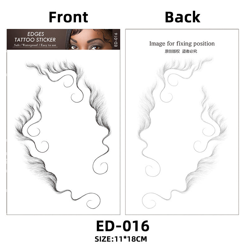 Hair Tattoo Stickers Creating The Seriously Real Baby Hairs Temporary Hairline Sticker Curly Template Hair Edge Tattoo Sticker