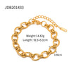 18K Gold Plated Chain Stainless Steel Bracelet Necklace