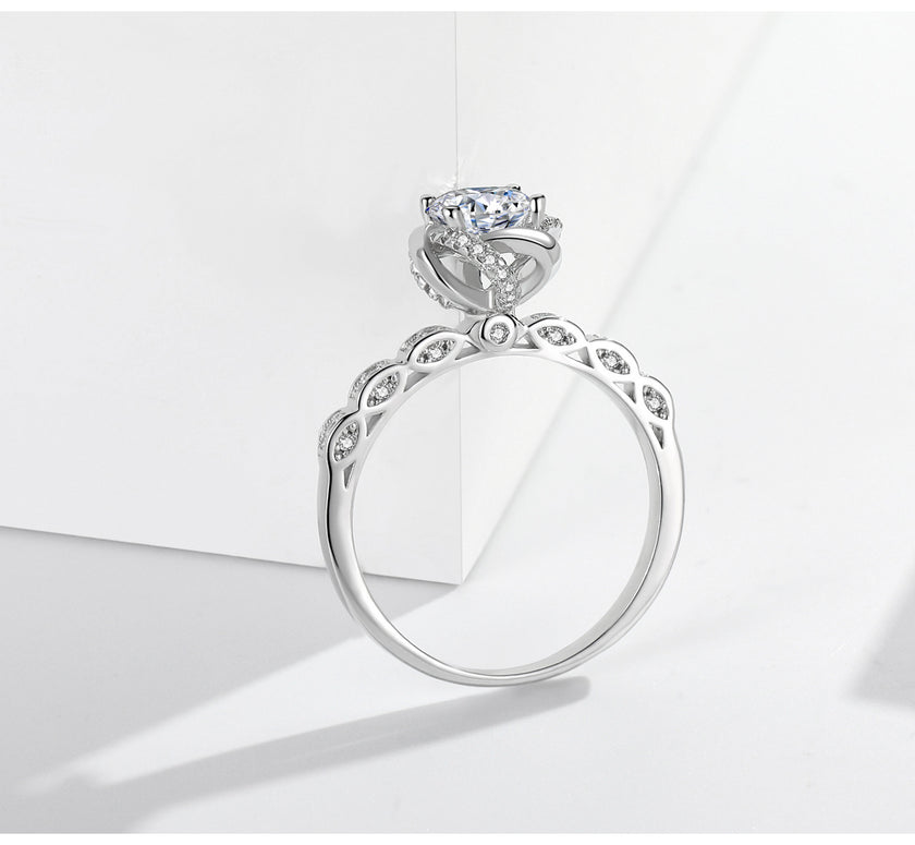 Bud 1 Karat Rhinestone Ring Women