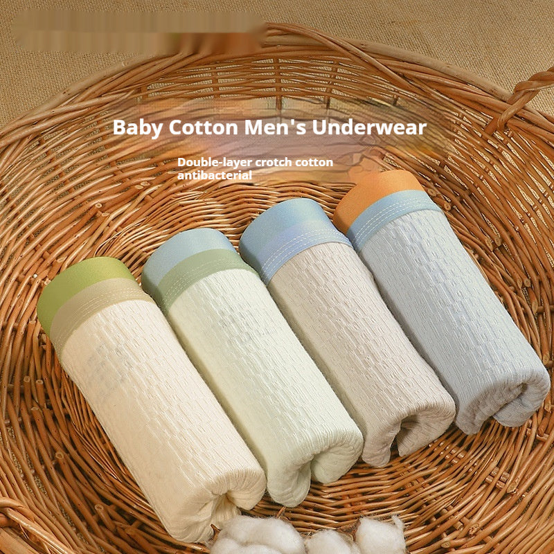 Men's Purified Cotton Underwear Thin Antibacterial Boyshorts