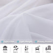 Outdoor Shading Door Curtain Waterproof Curtain Pavilion Balcony White Mesh Curtains Terrace Window Screen