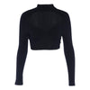 Top Tight Super Short Half High Collar