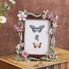 Creative Enamel Colored Metal Photo Frame With Flower And Bird Photo Frame