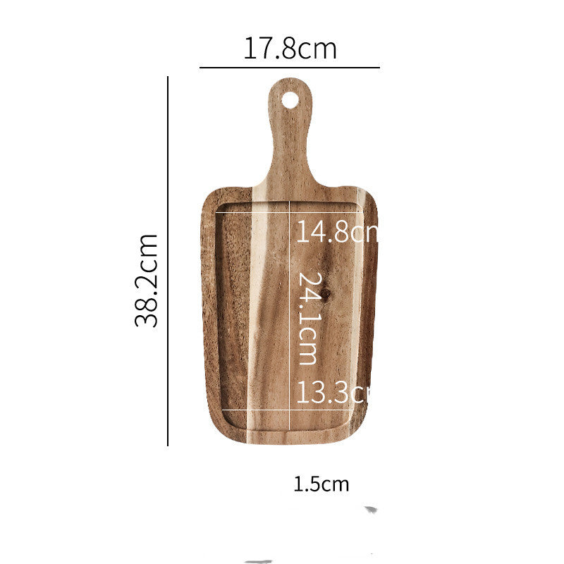 Breakfast Cutlery Pizza Wood Tray Steak