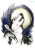 Original Personality Wolf Tattoo Sticker Animal