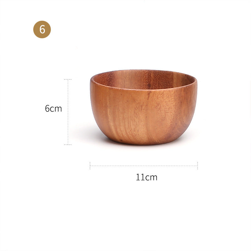 Large And Small Log Rice Bowl Tableware Hotel Restaurant Kitchen