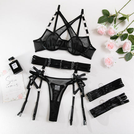 Three-piece Cross Stitching Underwear Craft