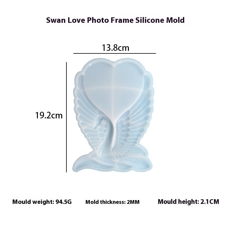 Swan Love Photo Frame Silicone Mold
