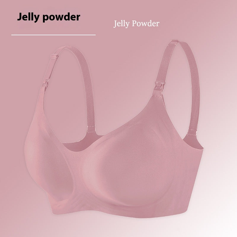 Jelly Stick Soft Support Nursing Underwear Busty Gathering Seamless Bras
