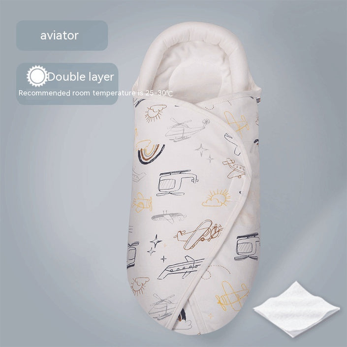 Sleeping Bag Pure Cotton Spring And Summer Thin Baby Anti-startle Sleeping