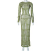 Elegant Long Woolen Dress Women
