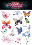 Waterproof Glitter Butterfly Tattoo Stick Gradient Tattoo