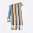 Rainbow Color-blocking Striped Scarf Winter Korean Style