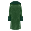 Lapel Long Coat Fur Collar Temperament Zipper Women PU Jacket