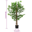 Artificial Ficus Tree, 788 Leaves, 120 cm