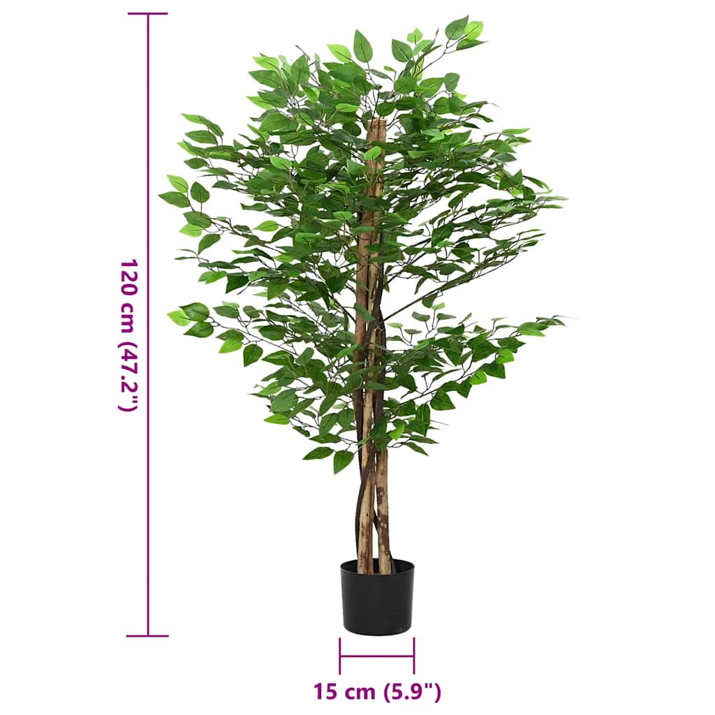 Artificial Ficus Tree, 788 Leaves, 120 cm