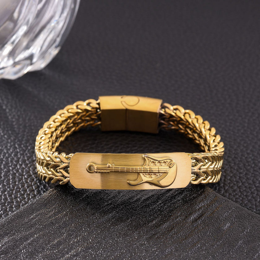 Retro Stainless Steel Three-dimensional Design Bracelet