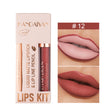 Liner Lip Glaze Set Waterproof No Stain On Cup Velvet Matte Lipstick