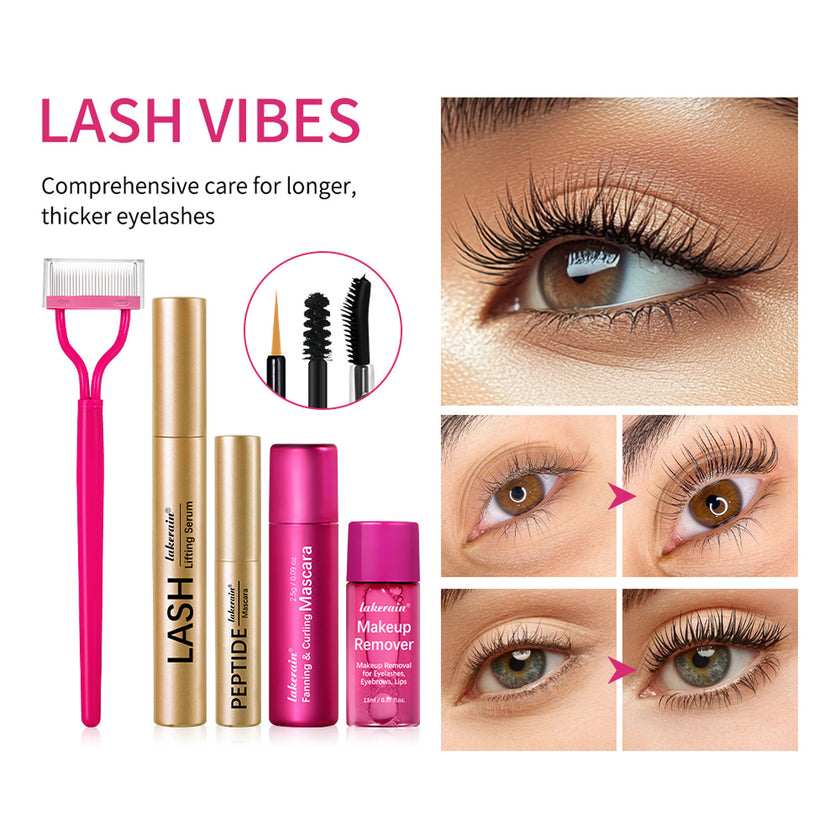 Long Curling Eyelash Peptide Mascara Eye And Lip Cleansing Water Suit