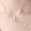 Heart Pendant Necklace Simple Couple Clavicle Chain