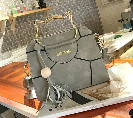 Women's Fashion Casual Cat Portable Printed Shoulder Bag