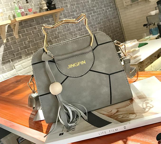 Women's Fashion Casual Cat Portable Printed Shoulder Bag