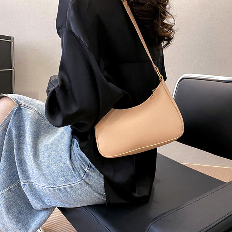 Women's Underarm Bag Solid Color Small Square Handbag