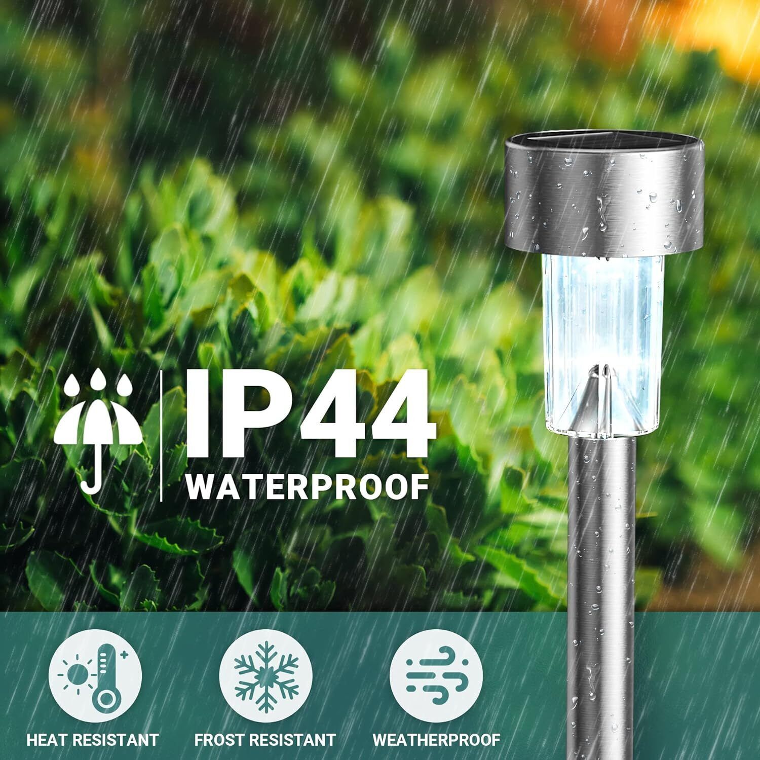 Solar Lights Outdoor Garden Solar Stake Lights Patio Pathway Lighting 10 Pieces