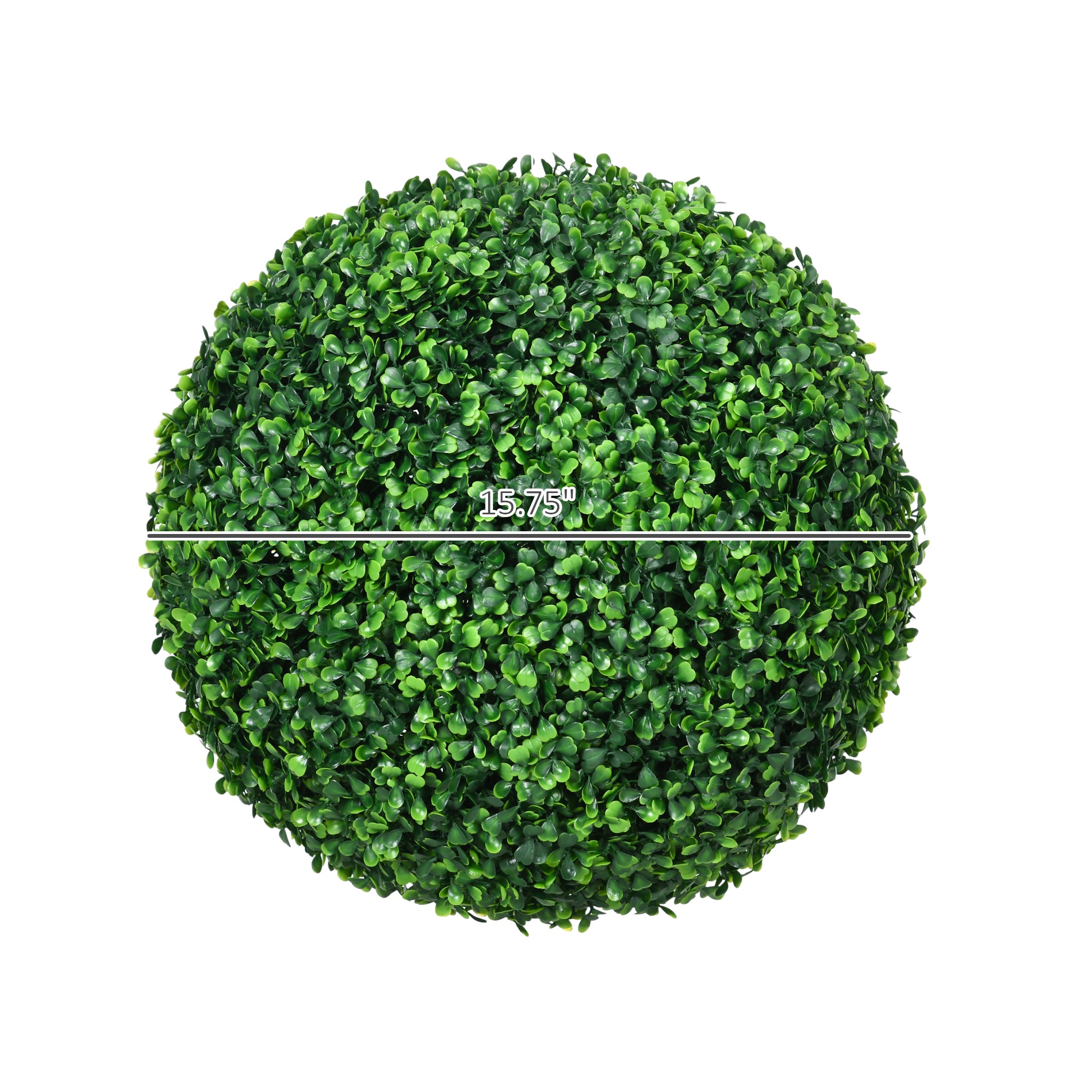 2 Pack Artificial Tree Boxwood Topiary Balls, 15.7 Inch