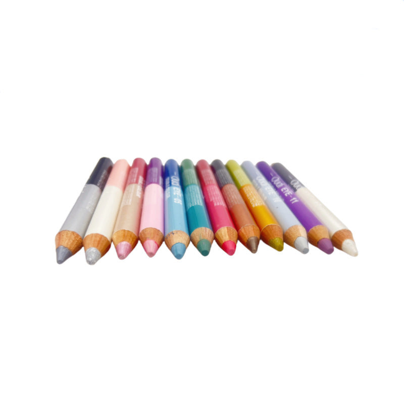 12 PCs Waterproof Not Smudge Double-headed Eyeliner