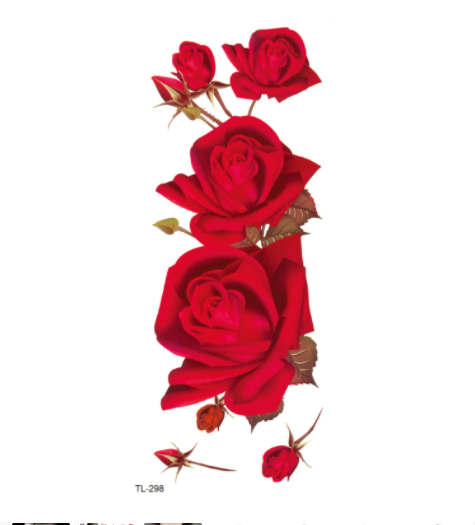 The Other Side Flower Tattoo Stickers Waterproof Tattoo