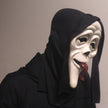 Halloween Horror Grimace Mask Red Tongue Black Face