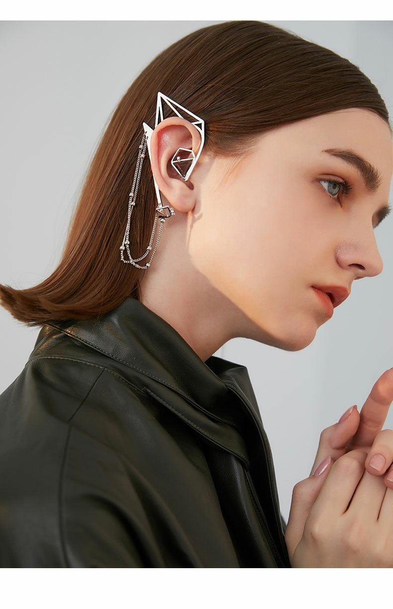 Geometric Element Earhook Temperament Indifferent Niche Design